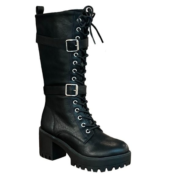 Lace-Up Platform Combat Boots 🇺🇸
